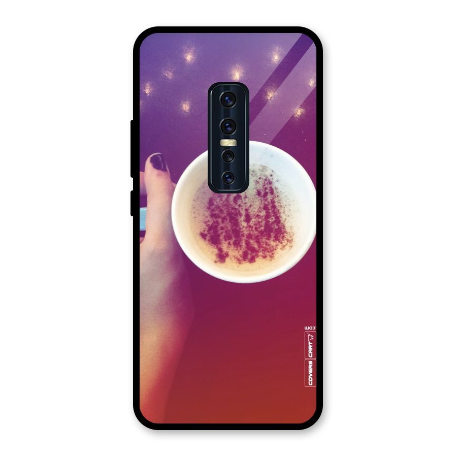 Bokeh Coffee Mug Glass Back Case for Vivo V17 Pro