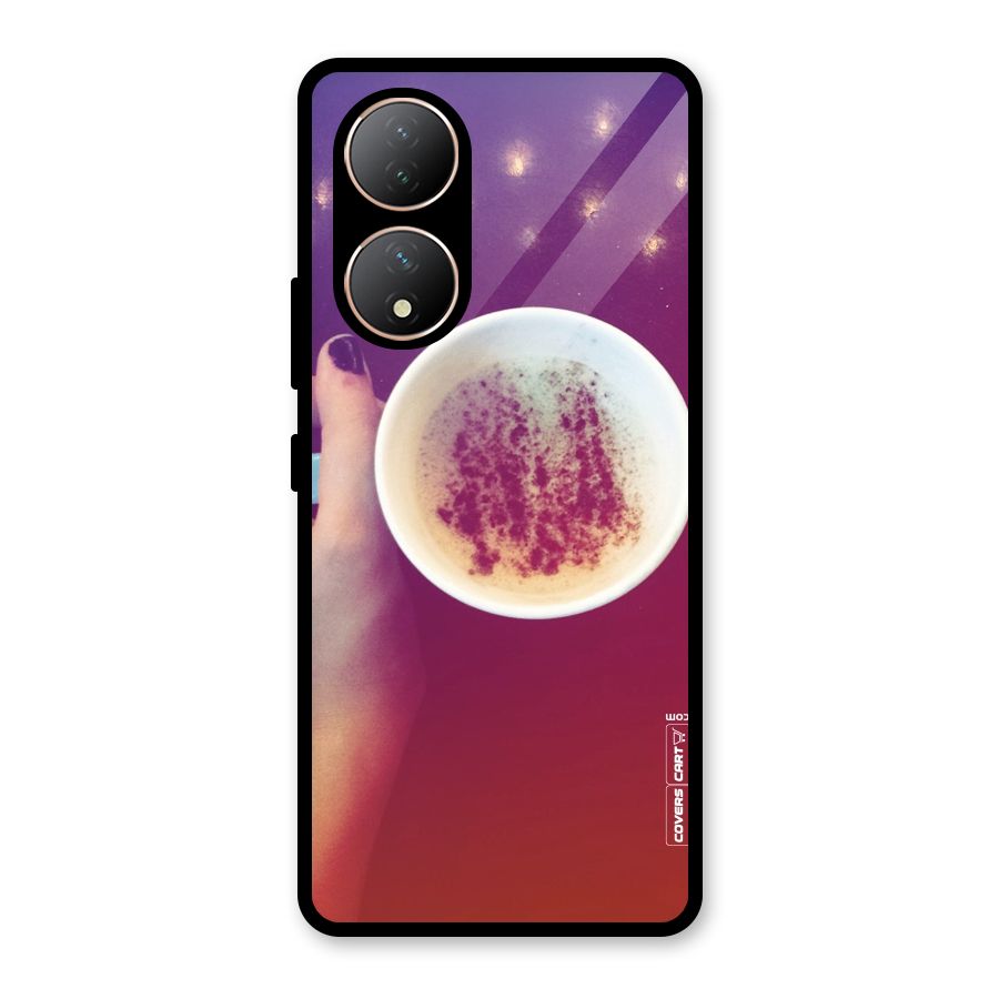 Bokeh Coffee Mug Glass Back Case for Vivo Y100A