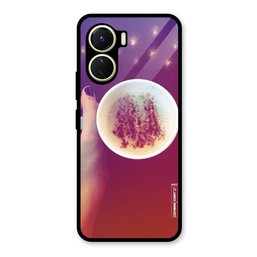 Bokeh Coffee Mug Glass Back Case for Vivo Y16