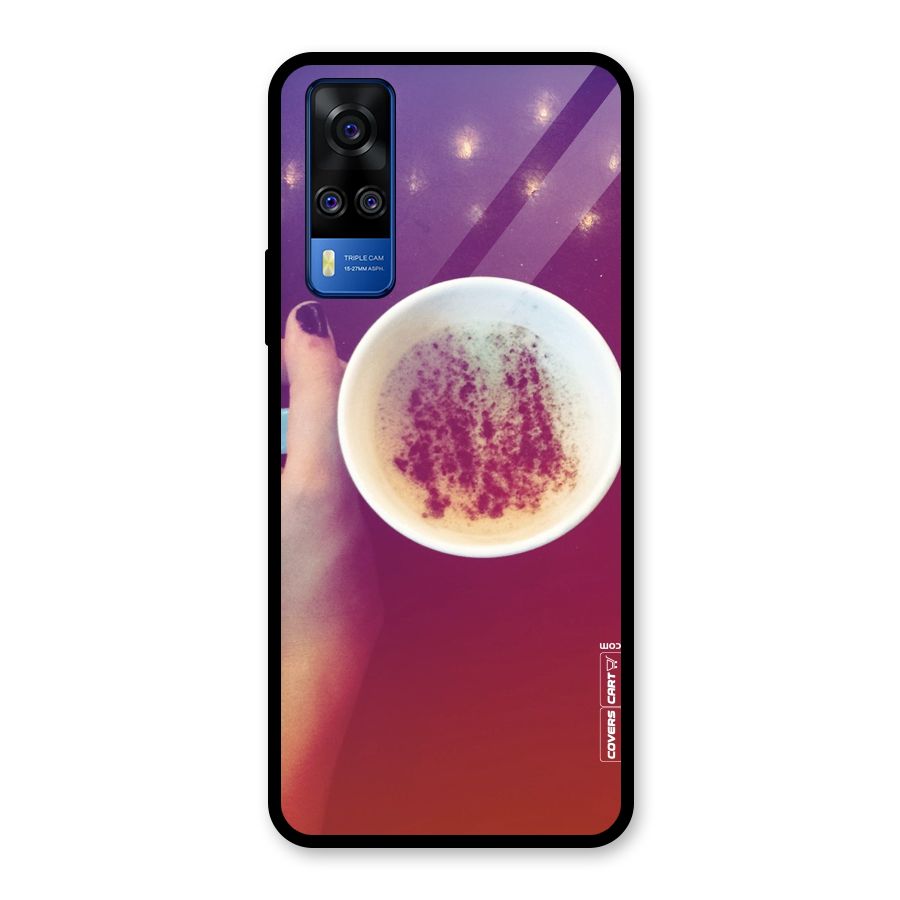 Bokeh Coffee Mug Glass Back Case for Vivo Y31