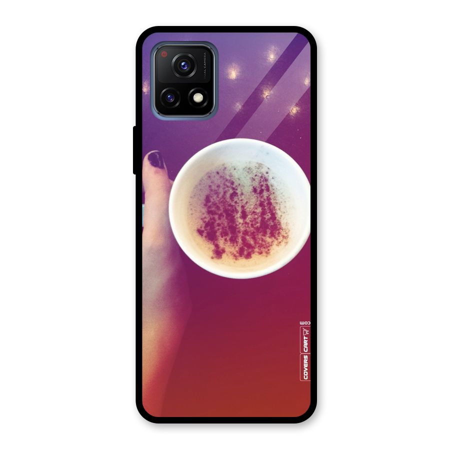 Bokeh Coffee Mug Glass Back Case for Vivo Y72 5G
