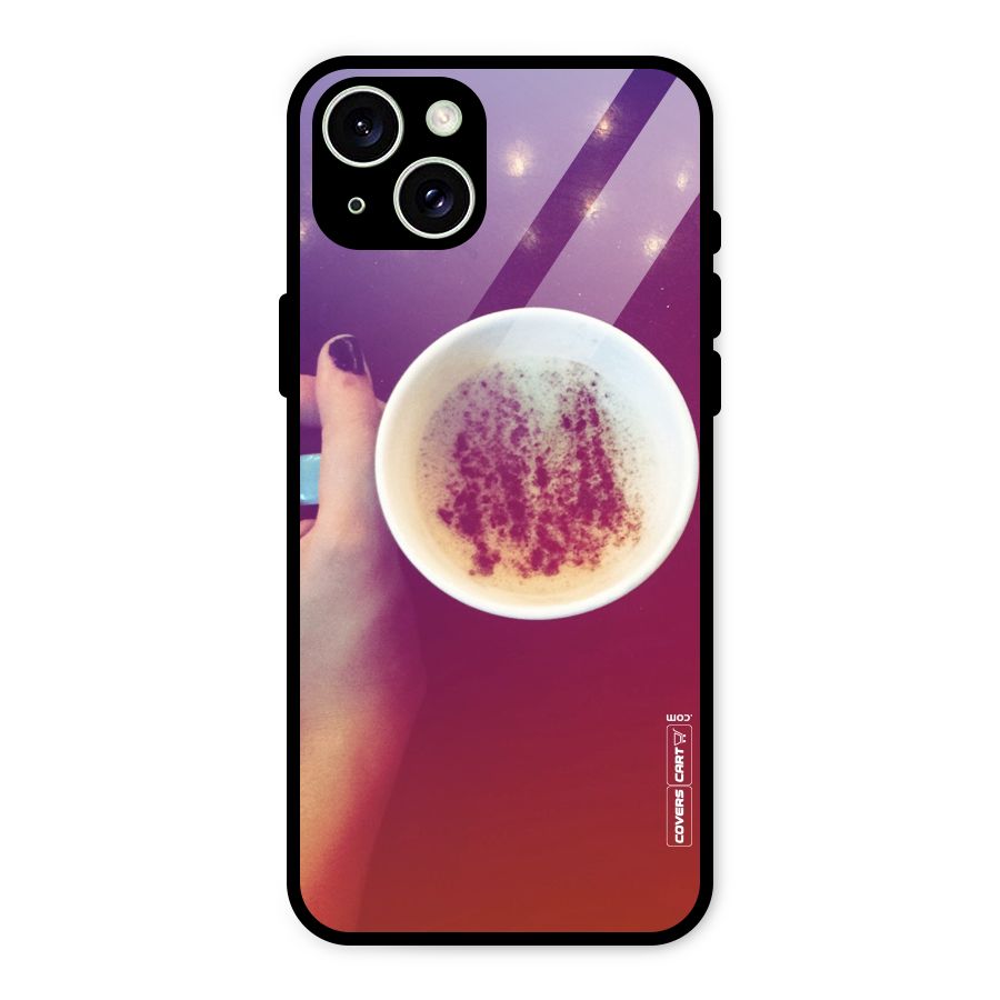 Bokeh Coffee Mug Glass Back Case for iPhone 15 Plus