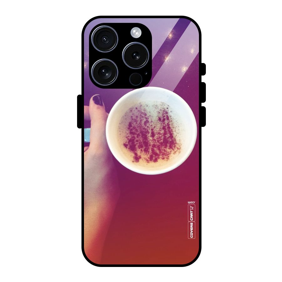 Bokeh Coffee Mug Glass Back Case for iPhone 15 Pro