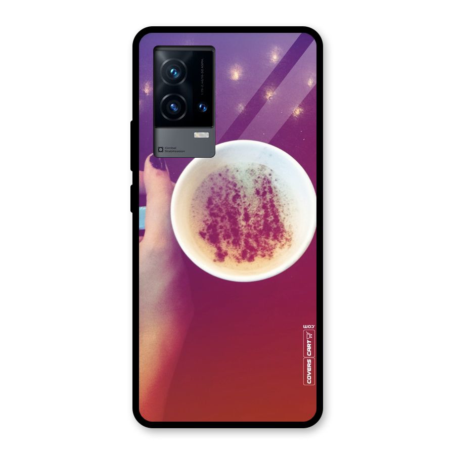 Bokeh Coffee Mug Glass Back Case for iQOO 9 5G