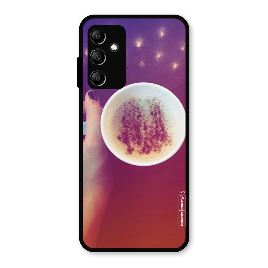 Bokeh Coffee Mug Metal Back Case for Galaxy A14 5G