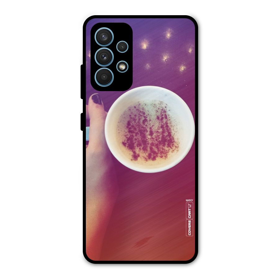Bokeh Coffee Mug Metal Back Case for Galaxy A32