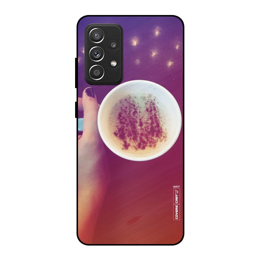 Bokeh Coffee Mug Metal Back Case for Galaxy A52s 5G