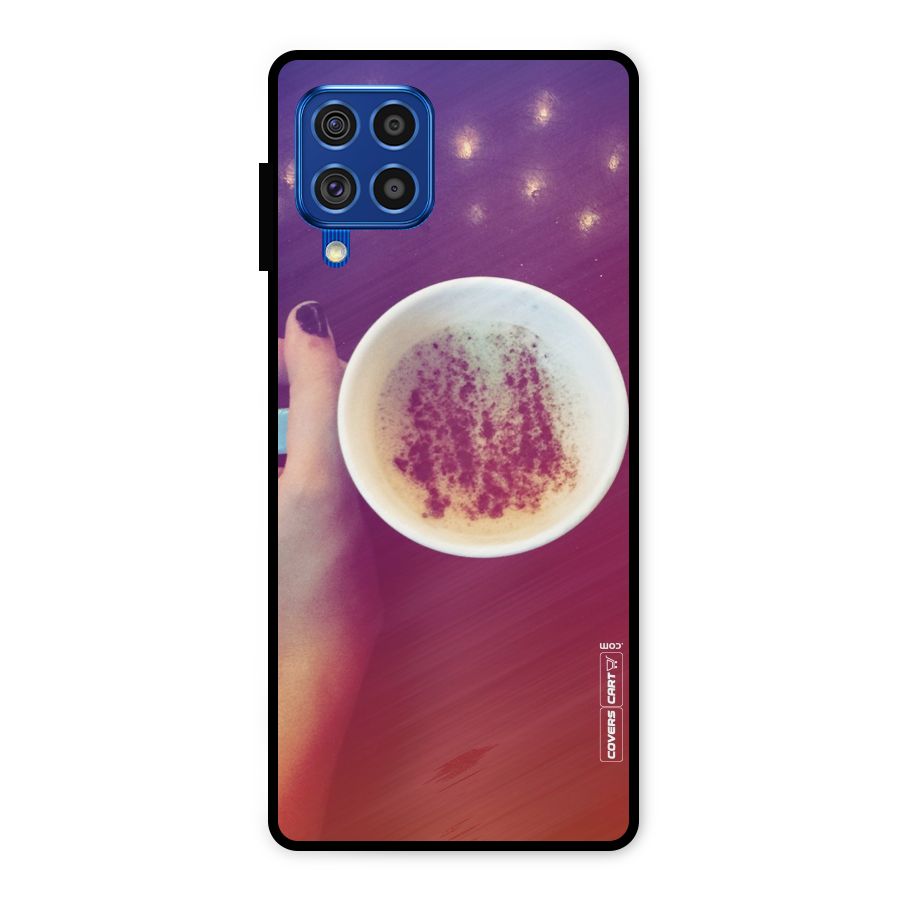 Bokeh Coffee Mug Metal Back Case for Galaxy F62