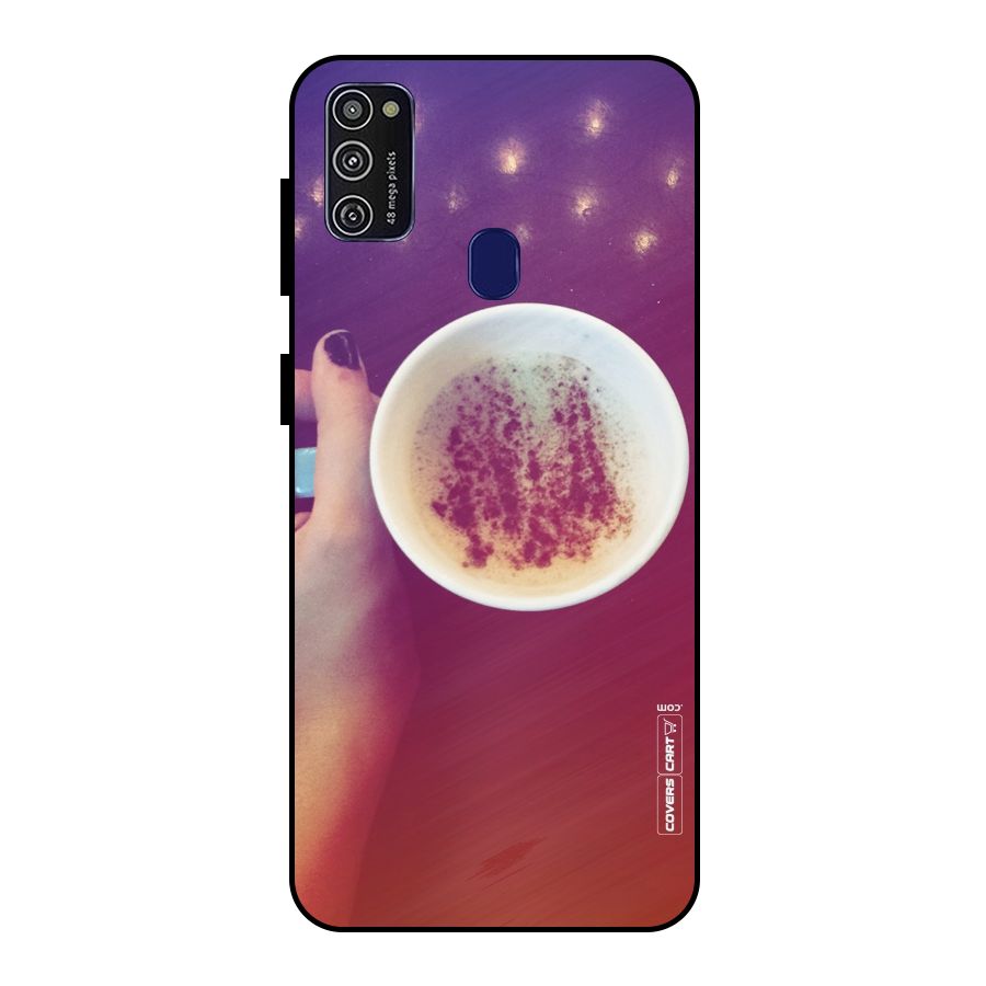 Bokeh Coffee Mug Metal Back Case for Galaxy M30s