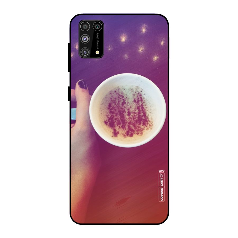 Bokeh Coffee Mug Metal Back Case for Galaxy M31