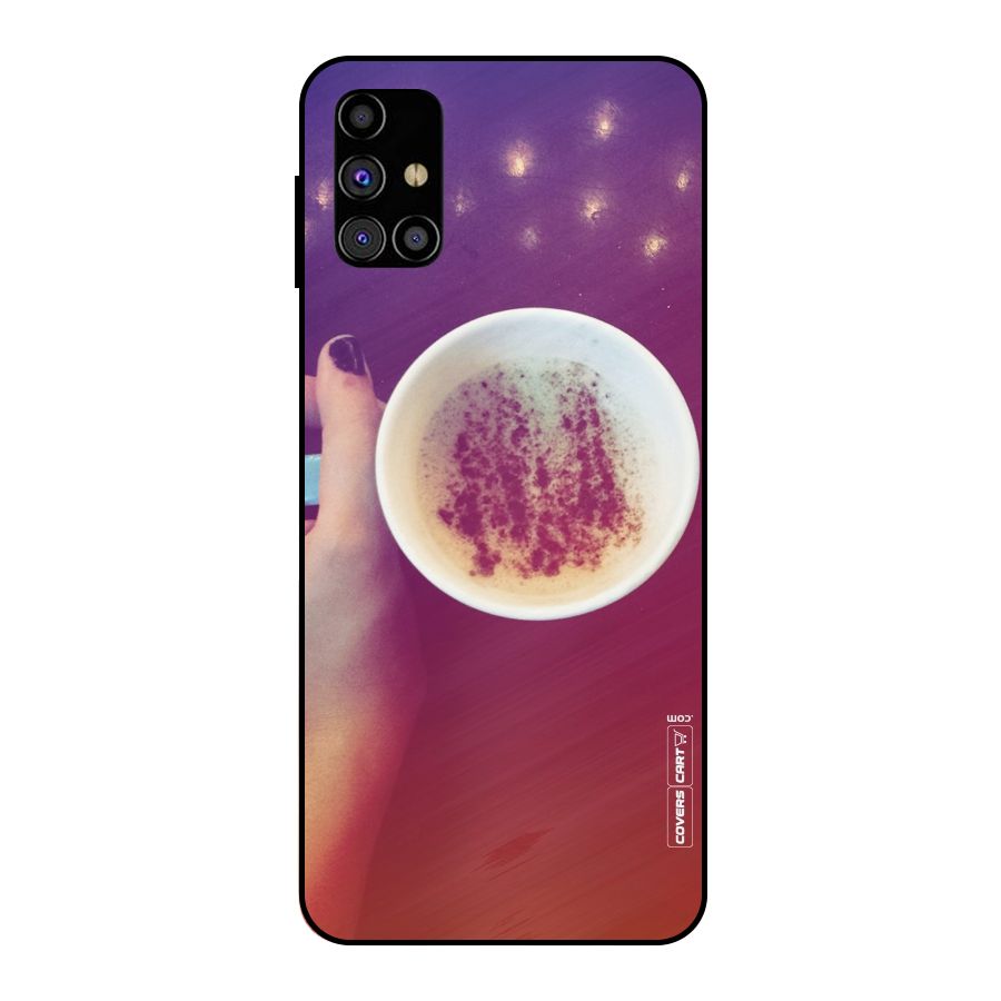 Bokeh Coffee Mug Metal Back Case for Galaxy M31s
