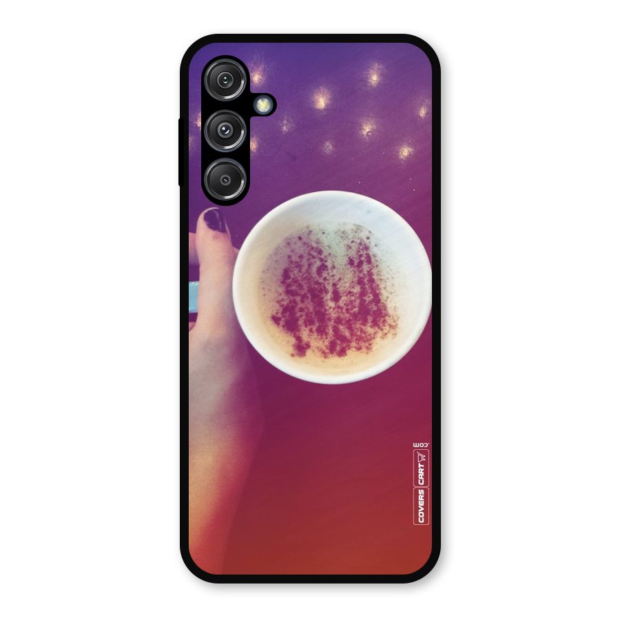 Bokeh Coffee Mug Metal Back Case for Galaxy M34 5G
