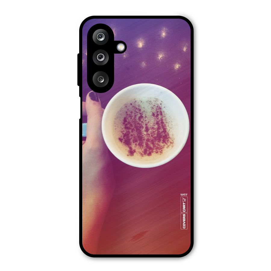 Bokeh Coffee Mug Metal Back Case for Galaxy M36