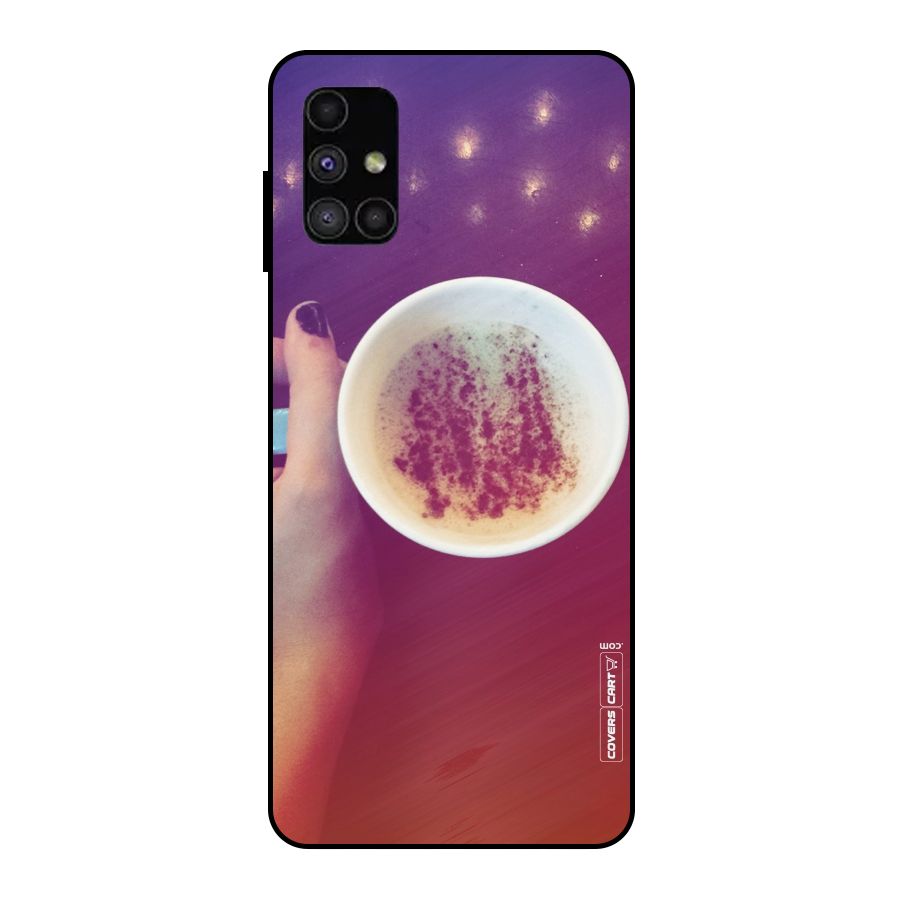 Bokeh Coffee Mug Metal Back Case for Galaxy M51