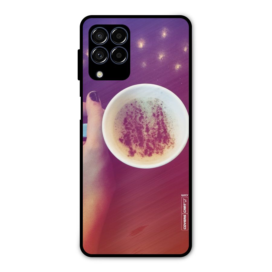 Bokeh Coffee Mug Metal Back Case for Galaxy M53 5G