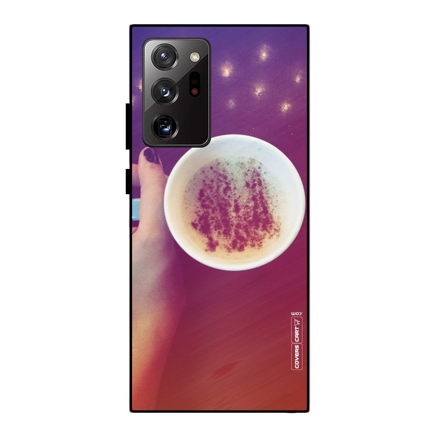 Bokeh Coffee Mug Metal Back Case for Galaxy Note 20 Ultra