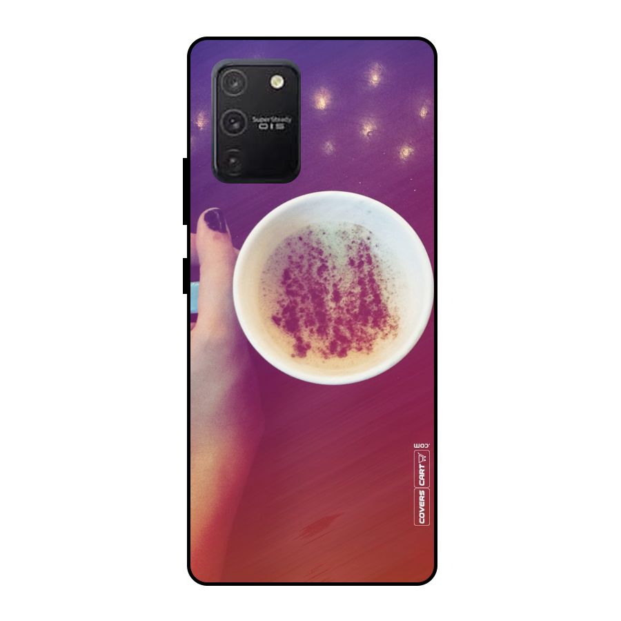 Bokeh Coffee Mug Metal Back Case for Galaxy S10 Lite