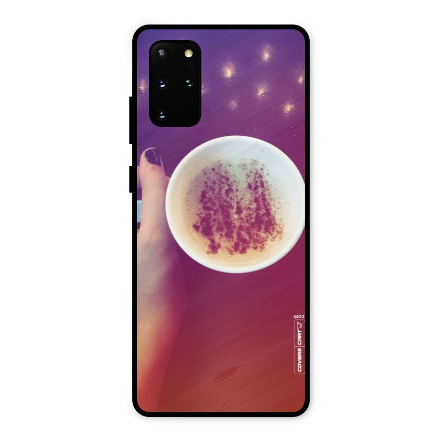 Bokeh Coffee Mug Metal Back Case for Galaxy S20 Plus