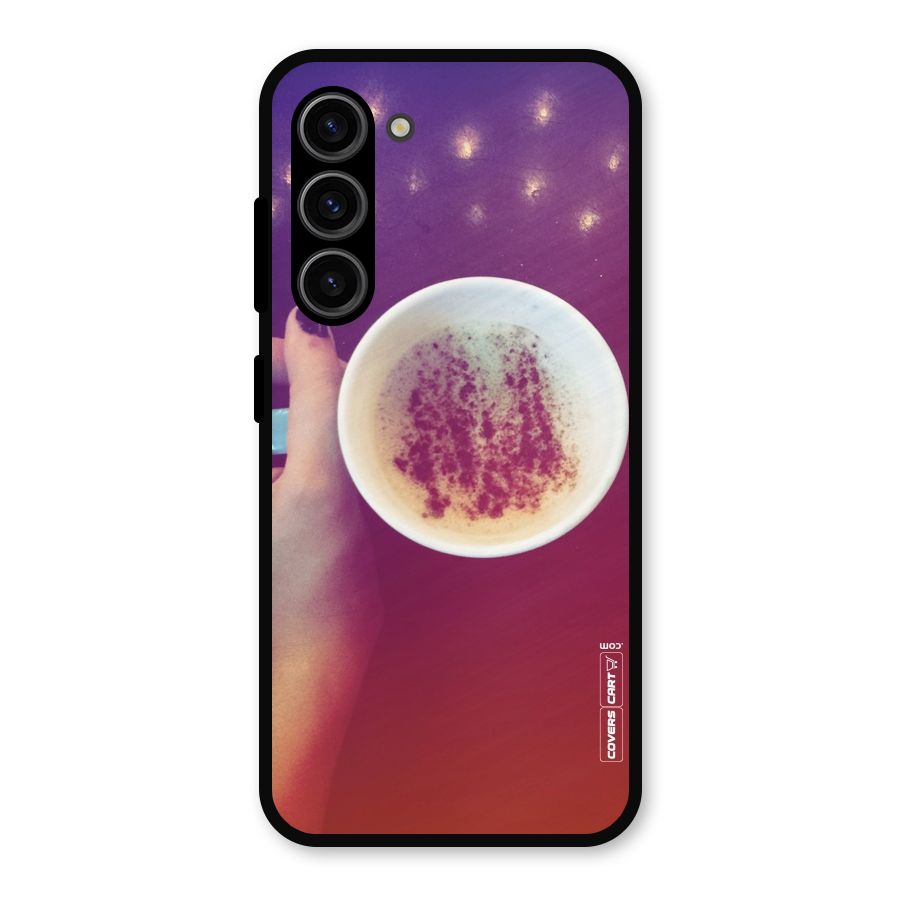 Bokeh Coffee Mug Metal Back Case for Galaxy S23