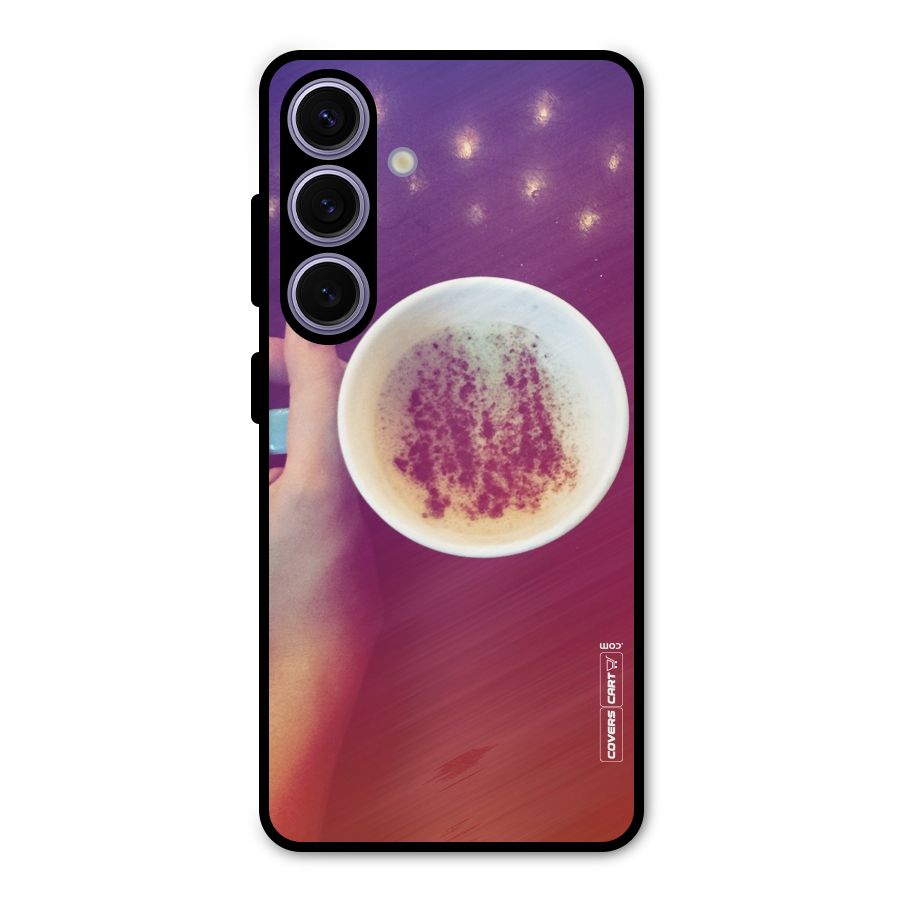 Bokeh Coffee Mug Metal Back Case for Galaxy S24