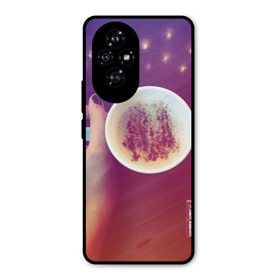 Bokeh Coffee Mug Metal Back Case for Honor 200