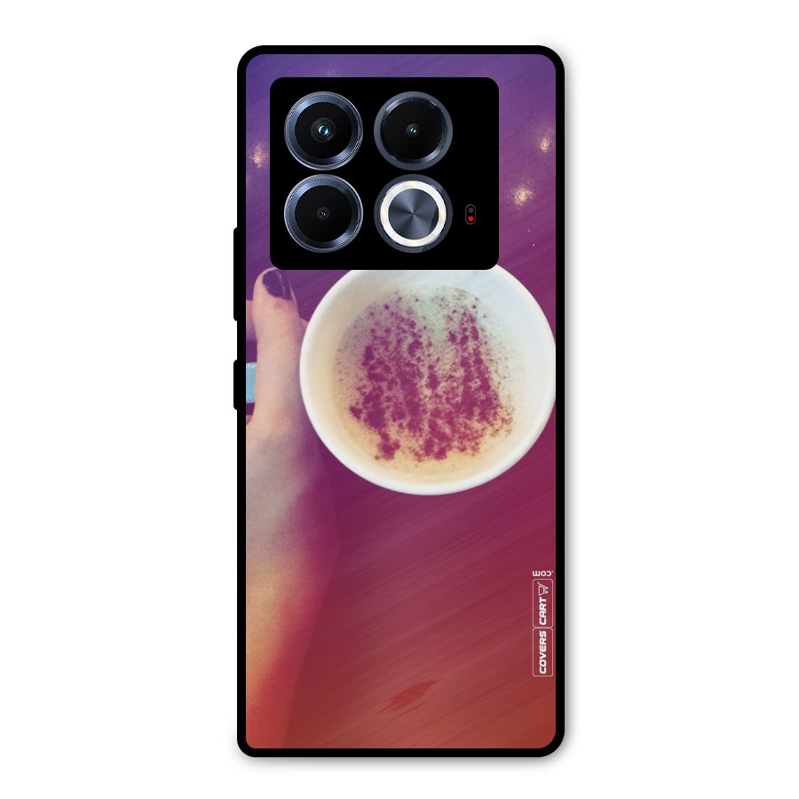 Bokeh Coffee Mug Metal Back Case for Infinix Note 40 5G