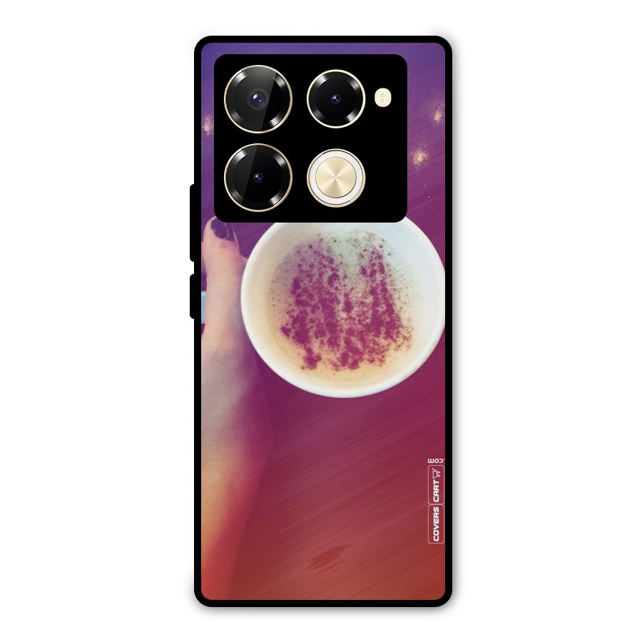 Bokeh Coffee Mug Metal Back Case for Infinix Note 40 Pro