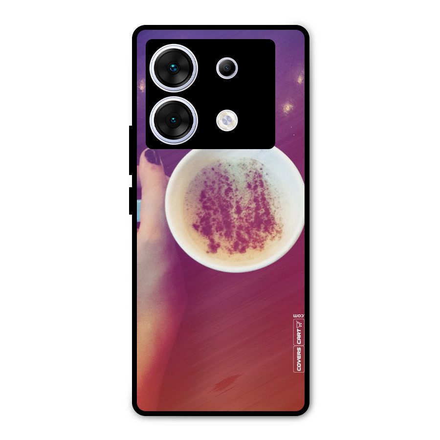 Bokeh Coffee Mug Metal Back Case for Infinix Zero 30 5G