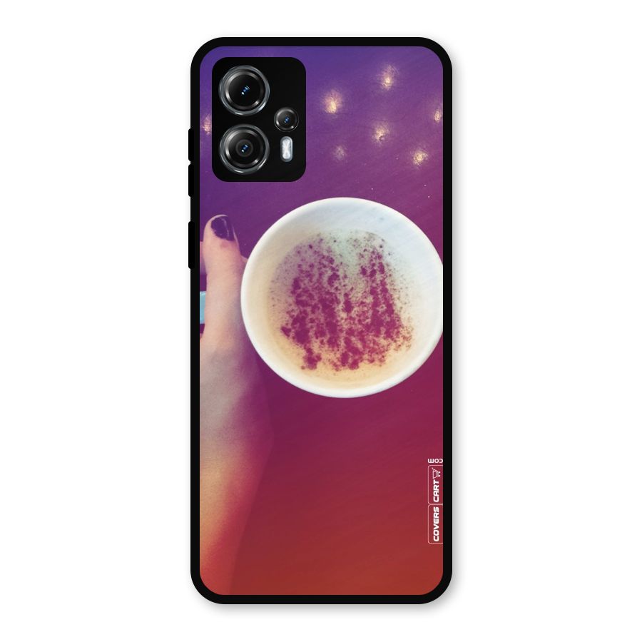 Bokeh Coffee Mug Metal Back Case for Moto G13