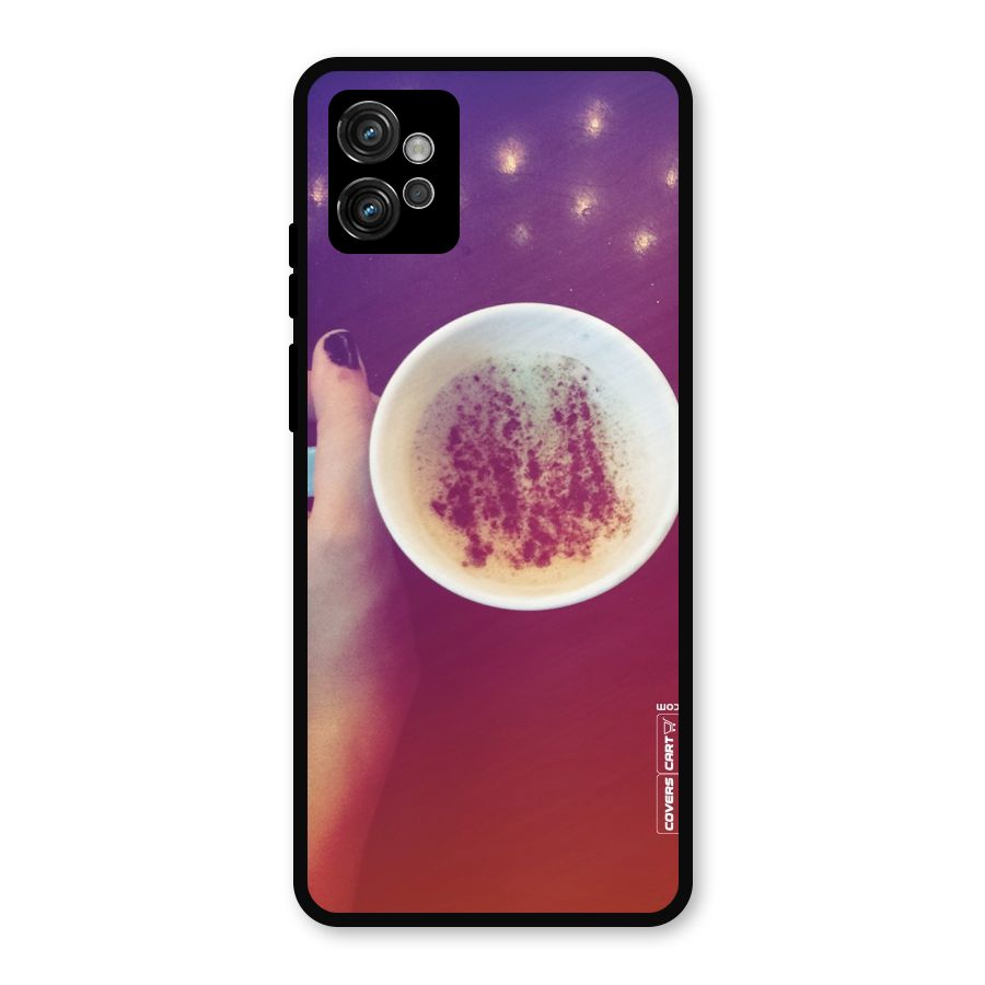 Bokeh Coffee Mug Metal Back Case for Moto G32