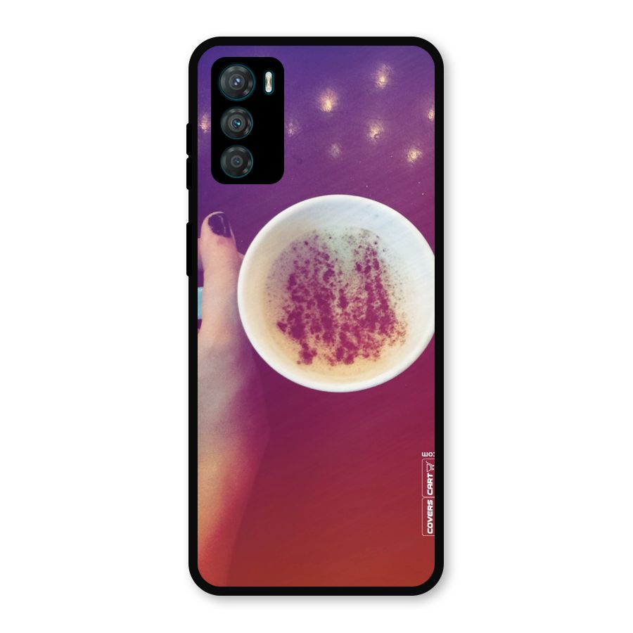 Bokeh Coffee Mug Metal Back Case for Moto G42