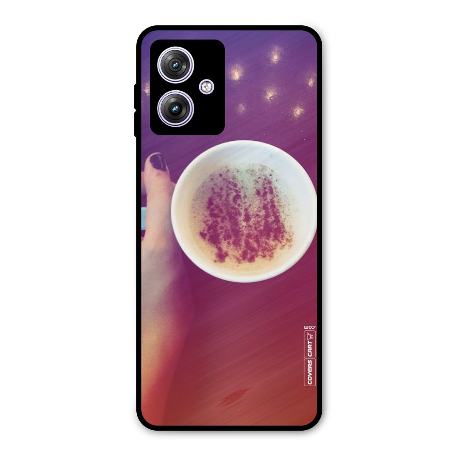 Bokeh Coffee Mug Metal Back Case for Moto G64