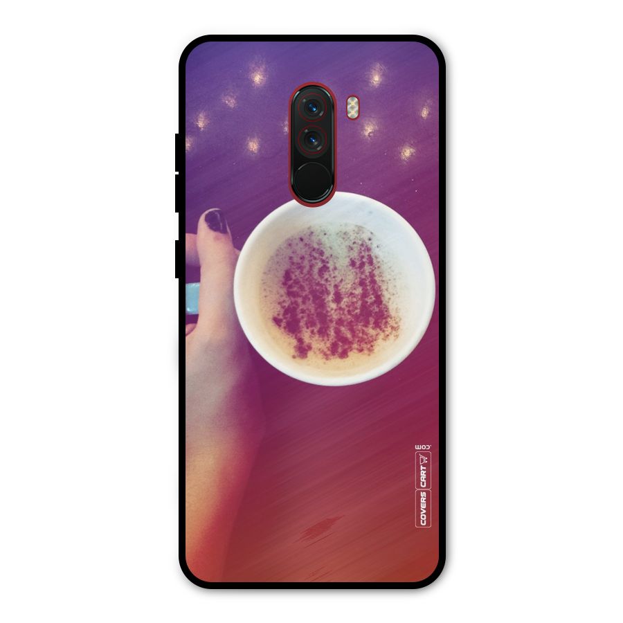 Bokeh Coffee Mug Metal Back Case for Poco F1