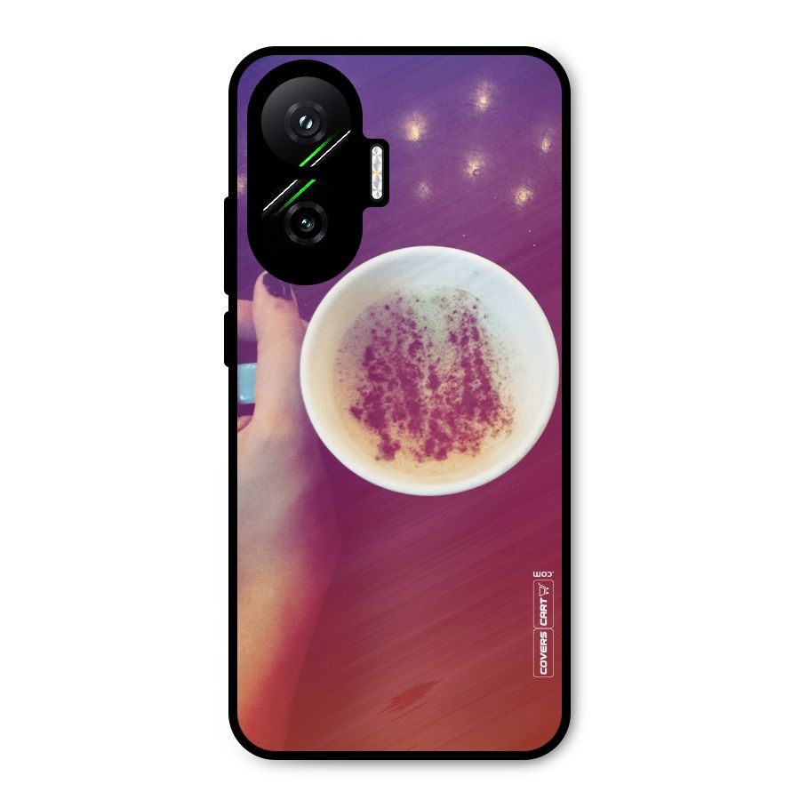 Bokeh Coffee Mug Metal Back Case for Poco F7