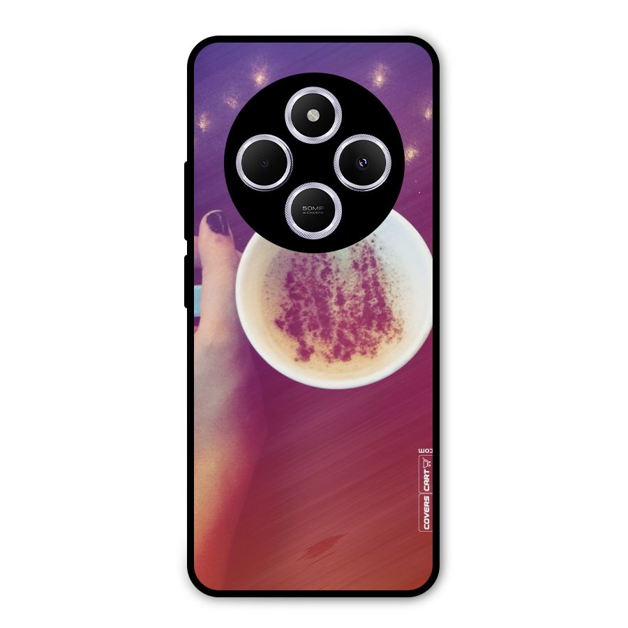 Bokeh Coffee Mug Metal Back Case for Poco M7