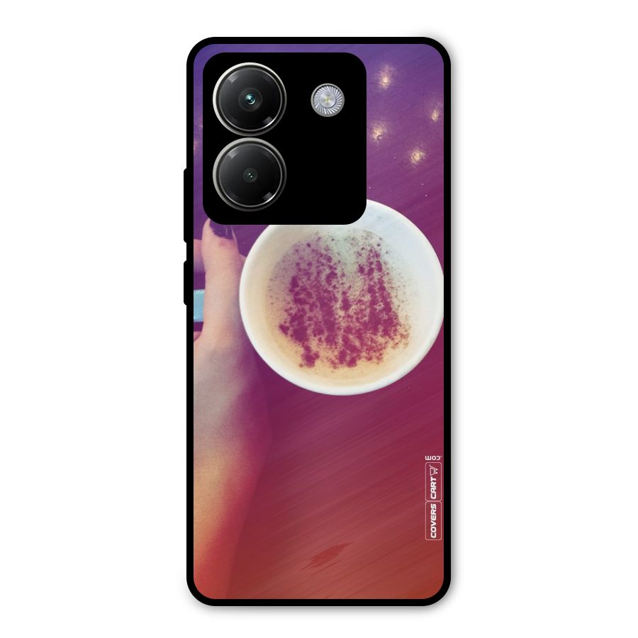 Bokeh Coffee Mug Metal Back Case for Poco M7 Pro 5G