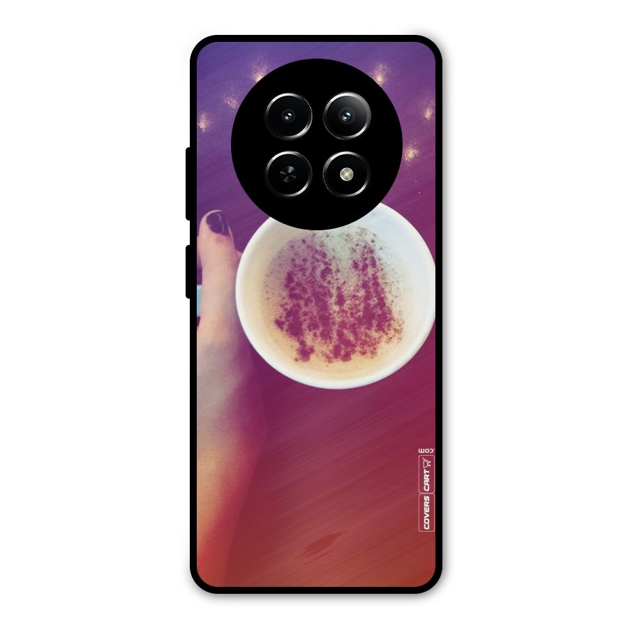 Bokeh Coffee Mug Metal Back Case for Realme 12x 5G