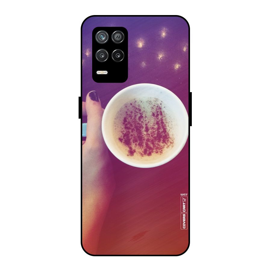 Bokeh Coffee Mug Metal Back Case for Realme 8 5G