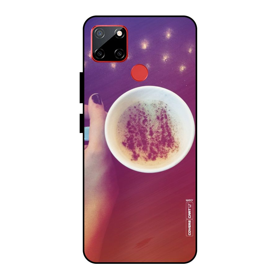 Bokeh Coffee Mug Metal Back Case for Realme C12