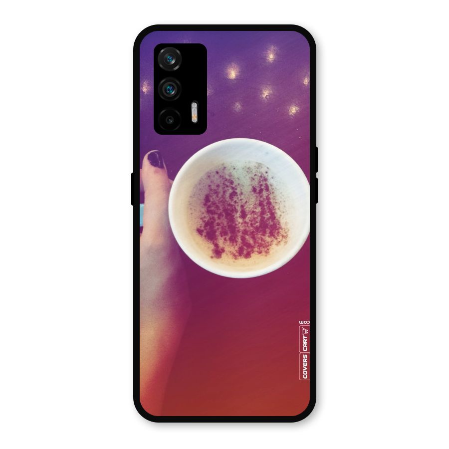 Bokeh Coffee Mug Metal Back Case for Realme GT 5G
