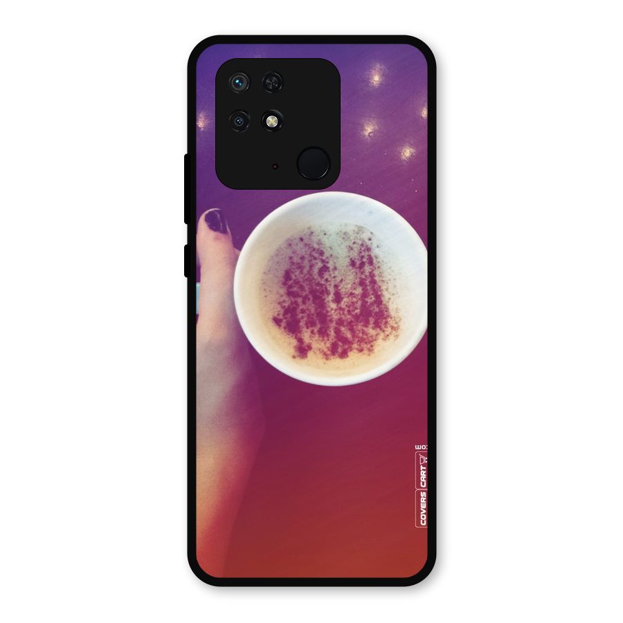 Bokeh Coffee Mug Metal Back Case for Redmi 10 Power