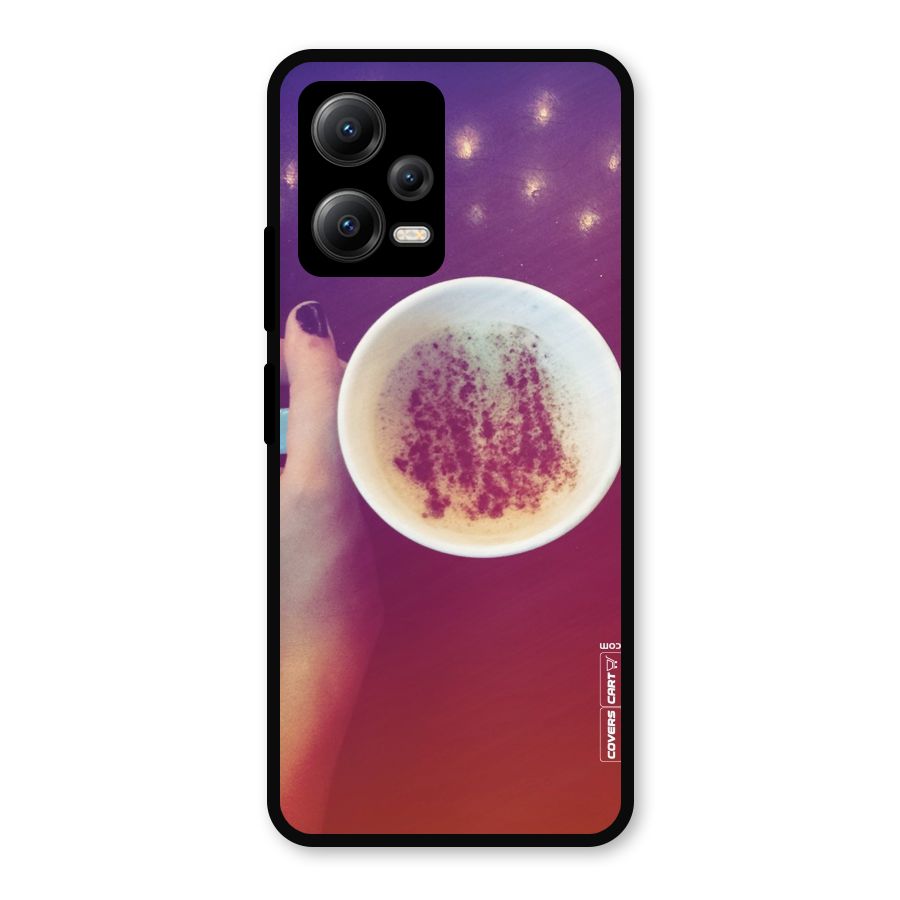 Bokeh Coffee Mug Metal Back Case for Redmi Note 12 5G