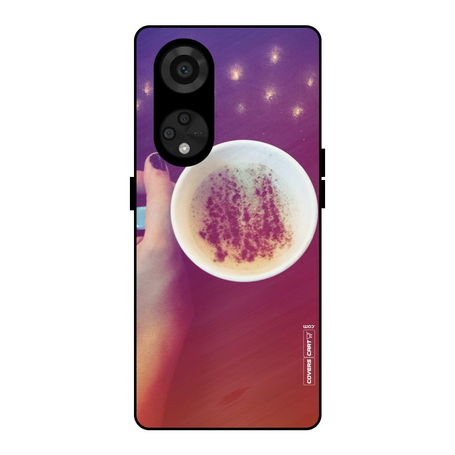 Bokeh Coffee Mug Metal Back Case for Reno8 T 5G