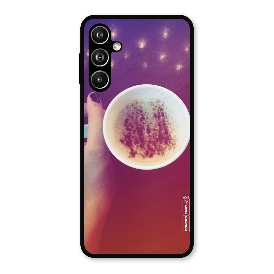 Bokeh Coffee Mug Metal Back Case for Samsung Galaxy M54
