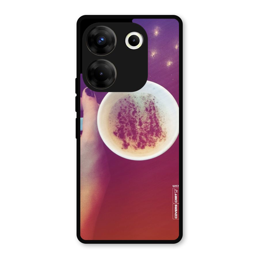 Bokeh Coffee Mug Metal Back Case for Tecno Camon 20 Pro
