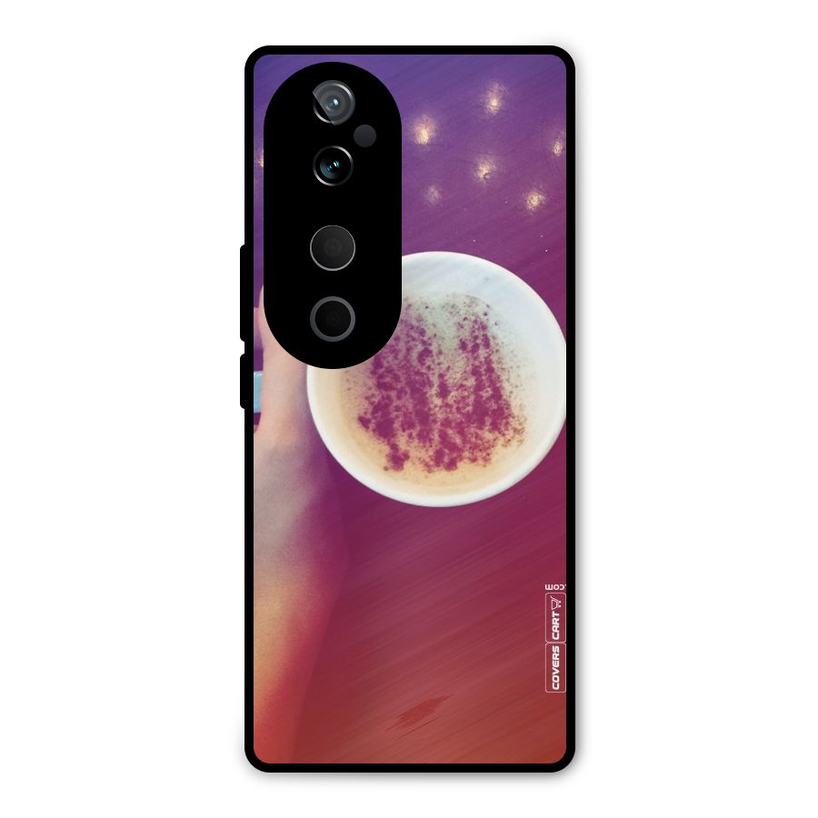 Bokeh Coffee Mug Metal Back Case for Vivo T3 Ultra