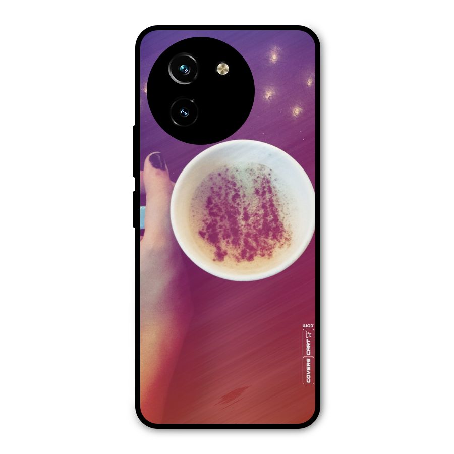 Bokeh Coffee Mug Metal Back Case for Vivo T3x