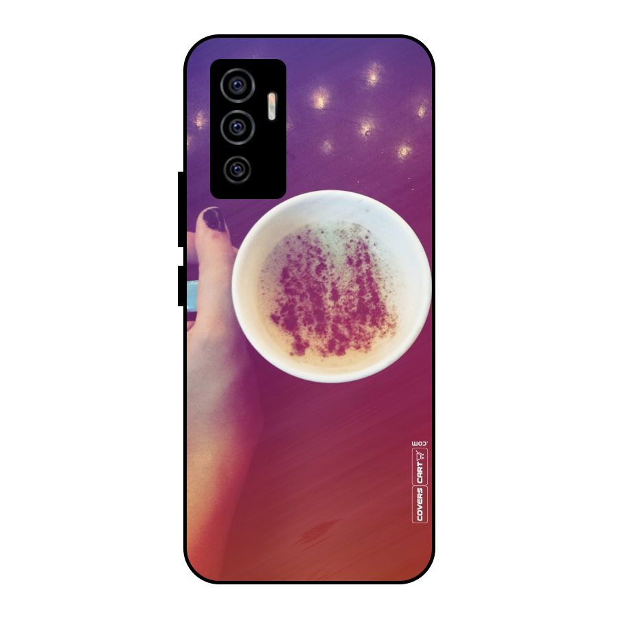 Bokeh Coffee Mug Metal Back Case for Vivo V23e