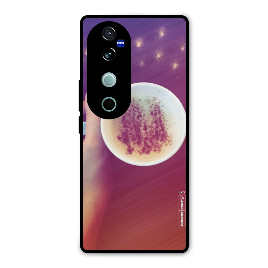 Bokeh Coffee Mug Metal Back Case for Vivo V40