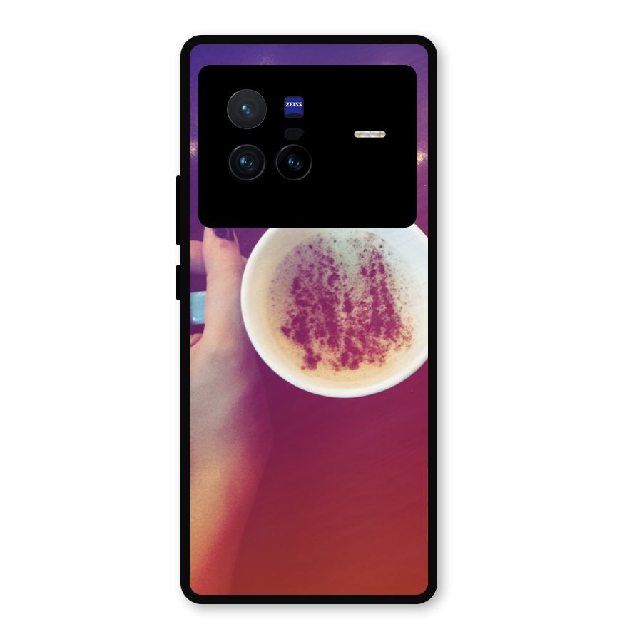 Bokeh Coffee Mug Metal Back Case for Vivo X80